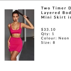 OH Polly two piece set pink US4 UK8